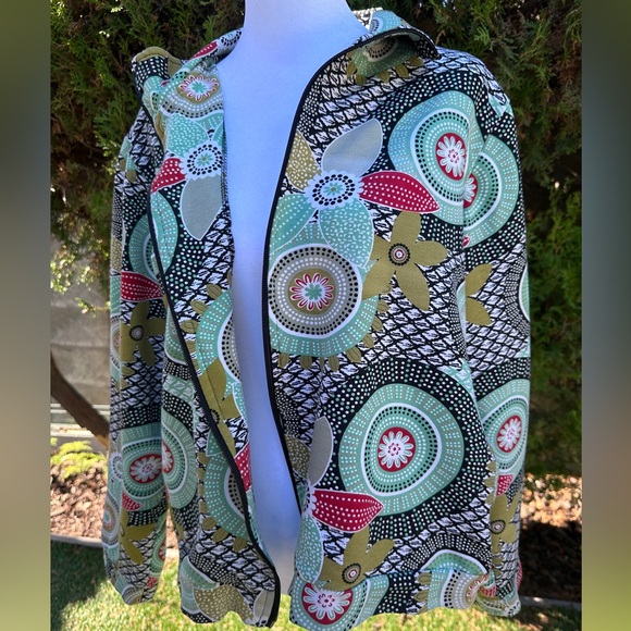 Women's Mirror Image Retro Zip Up Cotton Jacket XL - Picture 3 of 9